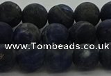 CSO813 15.5 inches 10mm round matte sodalite gemstone beads