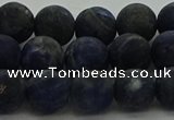 CSO813 15.5 inches 10mm round matte sodalite gemstone beads