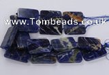 CSO822 15.5 inches 30*50mm - 32*52mm rectangle orange sodalite beads