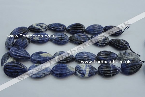 CSO83 15.5 inches 20*30mm teardrop sodalite gemstone beads wholesale