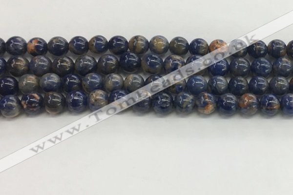 CSO832 15.5 inches 8mm round orange sodalite beads wholesale