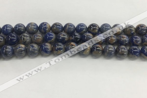 CSO833 15.5 inches 10mm round orange sodalite beads wholesale