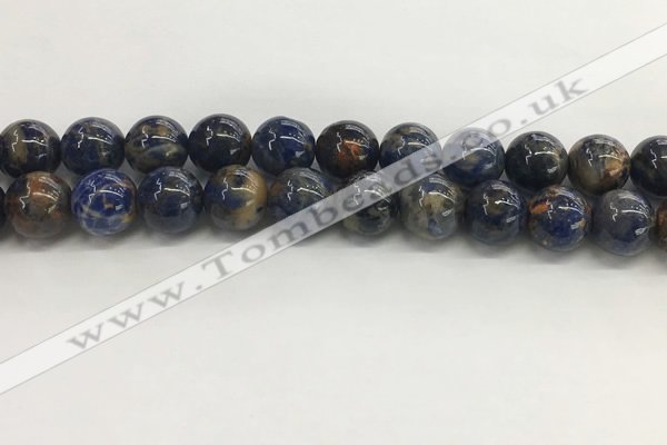 CSO835 15.5 inches 14mm round orange sodalite beads wholesale