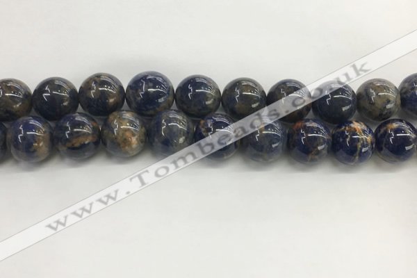 CSO836 15.5 inches 16mm round orange sodalite beads wholesale