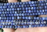 CSO840 15.5 inches 4mm round matte sodalite beads wholesale