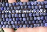 CSO841 15.5 inches 6mm round matte sodalite beads wholesale