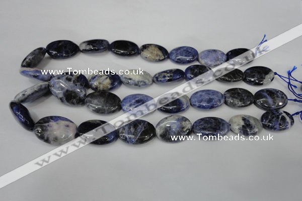 CSO92 15.5 inches 18*25mm oval sodalite gemstone beads