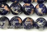 CSO920 15 inches 8mm round orange sodalite beads