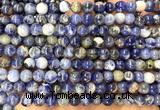 CSO951 15 inches 6mm round orange sodalite beads wholesale
