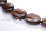 CSQ01 A grade 10*14mm oval natural smoky quartz beads Wholesale