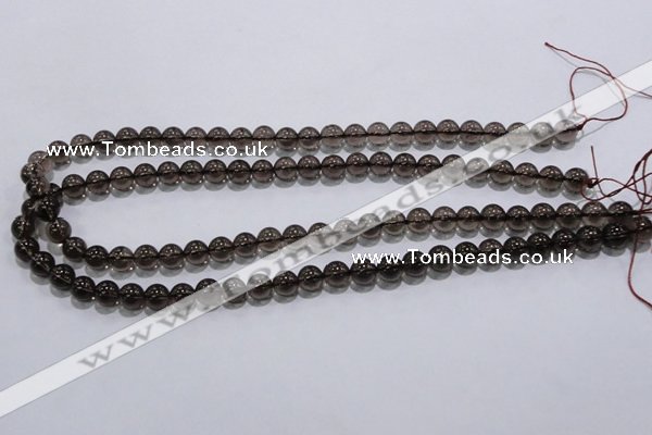 CSQ101 15.5 inches 8mm round grade AA natural smoky quartz beads