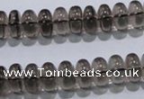 CSQ107 15.5 inches 6*12mm rondelle grade AA natural smoky quartz beads