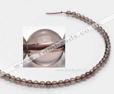 CSQ11 6mm round A grade natural smoky quartz beads Wholesale