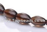 CSQ16 A grade 7*10mm rice natural smoky quartz beads Wholesale