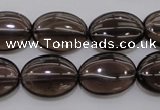 CSQ234 15.5 inches 13*18mm oval grade AA natural smoky quartz beads