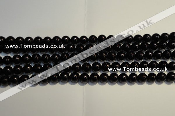 CSQ403 15.5 inches 10mm round black morion smoky quartz beads