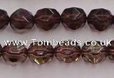 CSQ527 15.5 inches 8mm faceted nuggets smoky quartz gemstone beads