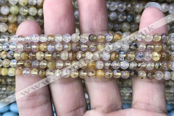 CSQ800 15.5 inches 4mm round scenic quartz beads wholesale