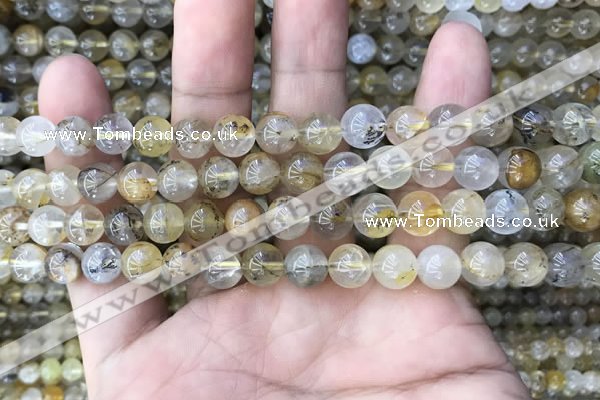 CSQ802 15.5 inches 8mm round scenic quartz beads wholesale