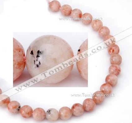 CSS01 12mm round natural indian sunstone beads Wholesale