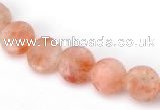 CSS02 8mm flat round natural indian sunstone beads wholesale