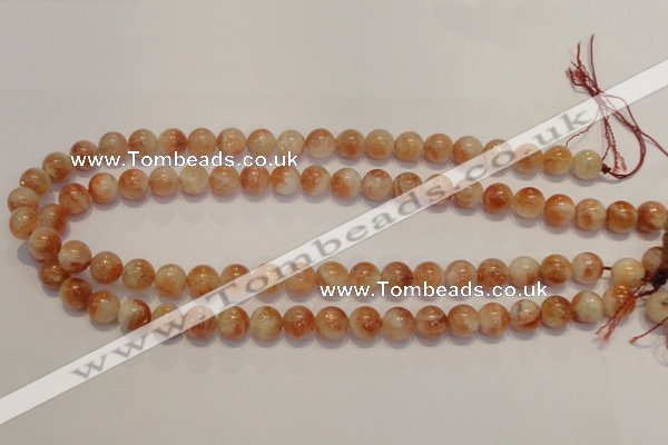 CSS17 15.5 inches 10mm round natural sunstone beads wholesale