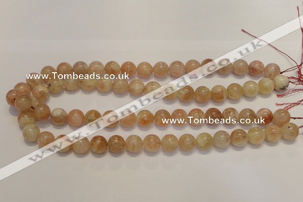 CSS18 15.5 inches 12mm round natural sunstone beads wholesale