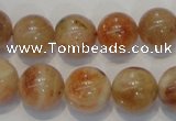 CSS19 15.5 inches 14mm round natural sunstone beads wholesale