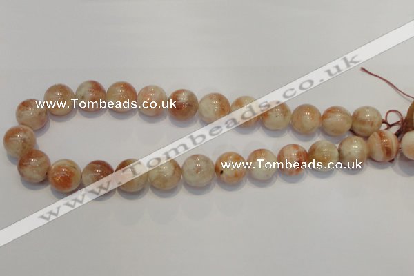 CSS20 15.5 inches 16mm round natural sunstone beads wholesale