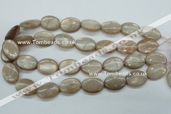 CSS206 15.5 inches 18*25mm oval natural sunstone beads