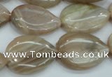 CSS207 15.5 inches 18*25mm flat teardrop natural sunstone beads