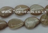 CSS220 15.5 inches 13*18mm flat teardrop natural sunstone beads