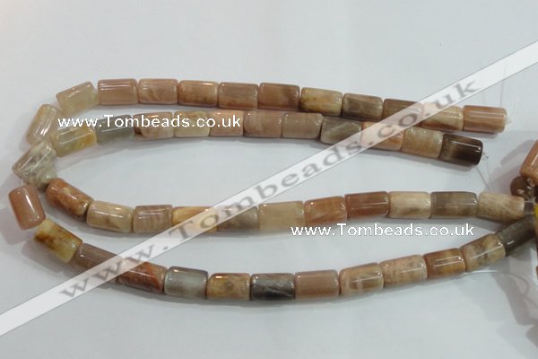 CSS253 15.5 inches 10*16mm column natural sunstone beads