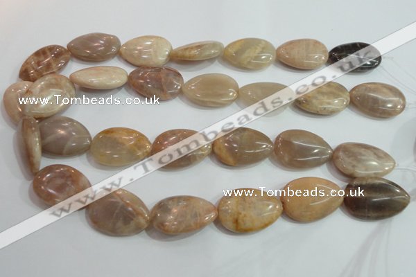 CSS262 15.5 inches 20*30mm flat teardrop natural sunstone beads