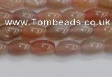 CSS265 15.5 inches 5*8mm rice sunstone beads wholesale