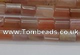 CSS266 15.5 inches 5*8mm tube sunstone beads wholesale