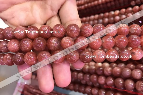 CSS304 15.5 inches 12mm round golden sunstone gemstone beads