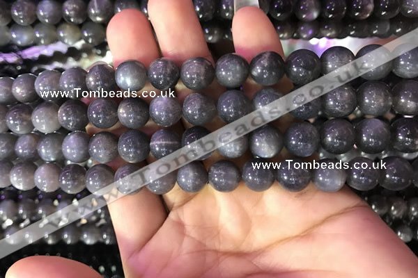 CSS317 15.5 inches 10mm round black sunstone gemstone beads