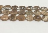 CSS410 15.5 inches 18*25mm flat teardrop sunstone beads wholesale