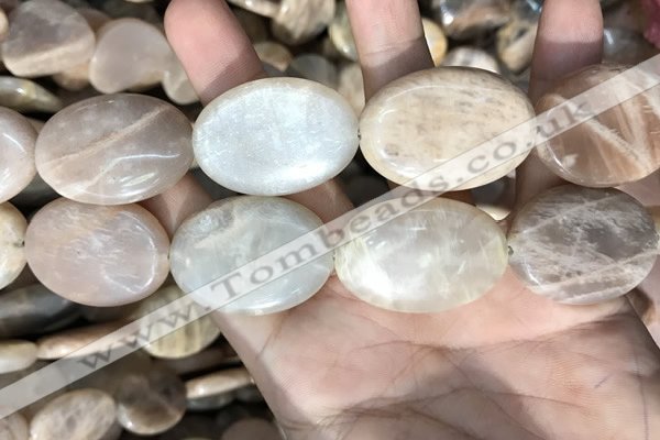 CSS418 15.5 inches 25*35mm oval sunstone beads wholesale