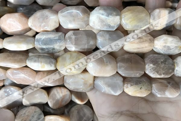 CSS445 15.5 inches 13*18mm - 16*20mm faceted freeform sunstone beads