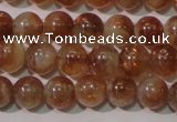 CSS552 15.5 inches 6mm round natural golden sunstone beads