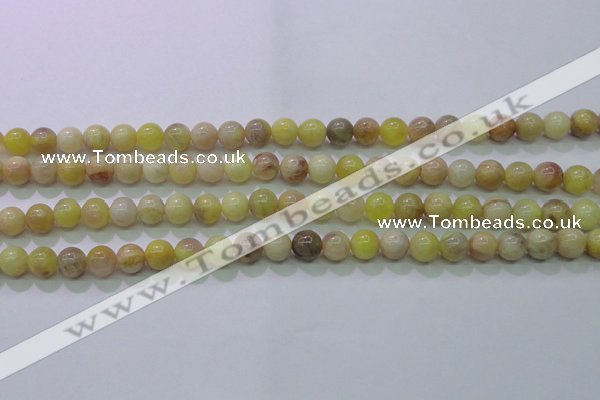 CSS600 15.5 inches 4mm round yellow sunstone gemstone beads