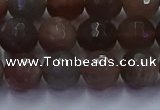 CSS643 15.5 inches 10mm faceted round sunstone gemstone beads