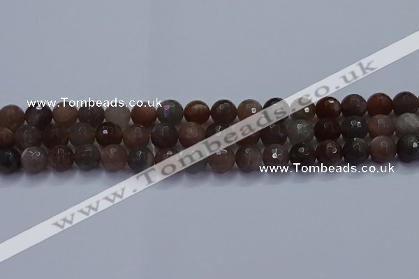 CSS643 15.5 inches 10mm faceted round sunstone gemstone beads