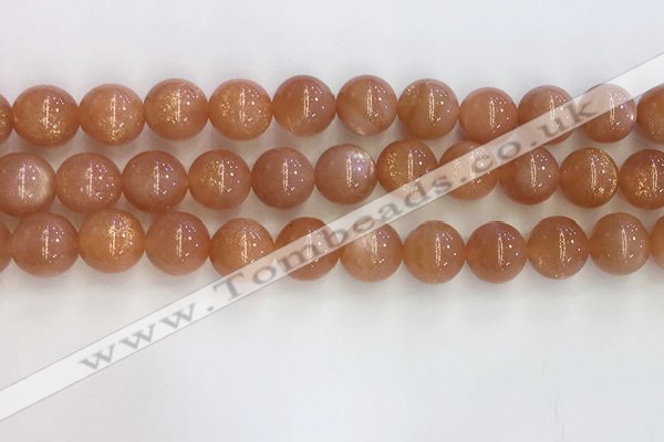 CSS711 15.5 inches 10mm round natural golden sunstone beads