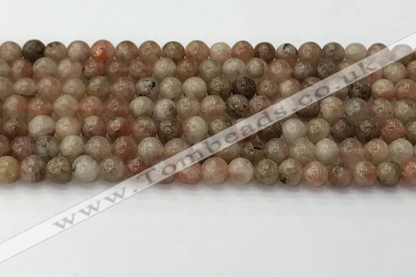 CSS721 15.5 inches 6mm round sunstone beads wholesale