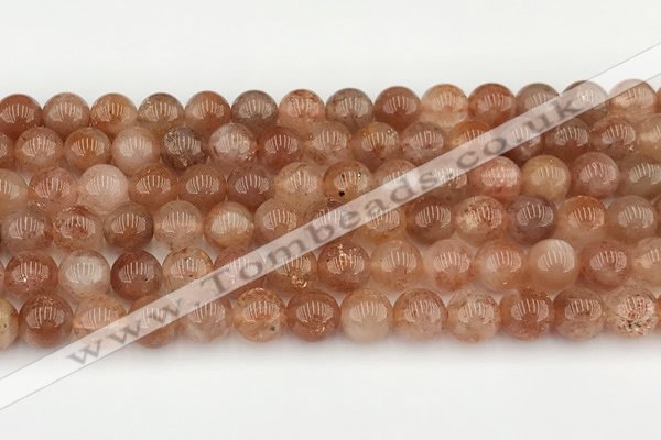 CSS753 15.5 inches 8mm round golden sunstone beads wholesale