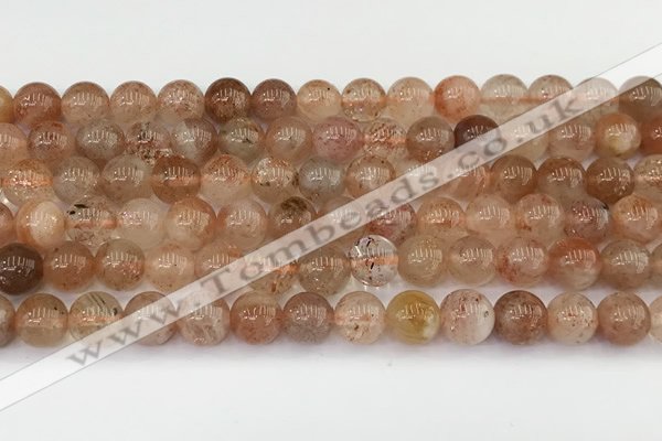 CSS762 15.5 inches 7mm round golden sunstone beads wholesale