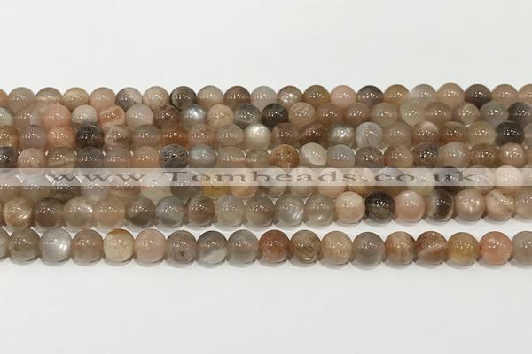 CSS805 15 inches 6mm round rainbow sunstone beads